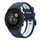 Per Garmin Descent G1 22mm Cinturino sportivo in silicone bicolore (blu notte + bianco)