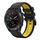Per Garmin Descent MK 2i 26mm Cinturino sportivo in silicone bicolore (nero + giallo) Per Garmin Descent MK 2i 26mm Cinturino sportivo in silicone bicolore (nero + giallo)