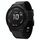Per Garmin Fenix 6X 26mm Cinturino in pelle con fibbia in acciaio (nero)