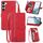 Per Samsung Galaxy S23 5G Custodia in pelle con cerniera floreale in rilievo (rosso) Per Samsung Galaxy S23 5G Custodia in pelle con cerniera floreale in rilievo (rosso)