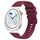 Per Huawei Watch GT3 Pro 43mm 20mm Cinturino in silicone tinta unita con motivo a pois ondulato (rosso vino) Per Huawei Watch GT3 Pro 43mm 20mm Cinturino in silicone tinta unita con motivo a pois ondulato (rosso vino)