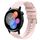 Per Huawei Watch GT3 42mm 20mm Cinturino in silicone tinta unita con motivo a pois ondulato (rosa) Per Huawei Watch GT3 42mm 20mm Cinturino in silicone tinta unita con motivo a pois ondulato (rosa)
