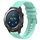 Per Huawei Watch 2 cinturino in silicone tinta unita con motivo a pois ondulato da 20 mm (verde acqua) Per Huawei Watch 2 cinturino in silicone tinta unita con motivo a pois ondulato da 20 mm (verde acqua)