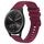 Per Garmin Vivomove Sport Cinturino per orologio in silicone tinta unita con motivo a pois ondulato da 20 mm (rosso vino) Per Garmin Vivomove Sport Cinturino per orologio in silicone tinta unita con motivo a pois ondulato da 20 mm (rosso vino)