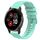 Per Garmin Venu 2 Plus cinturino in silicone tinta unita con motivo a pois ondulato da 20 mm (verde acqua) Per Garmin Venu 2 Plus cinturino in silicone tinta unita con motivo a pois ondulato da 20 mm (verde acqua)