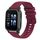 Per Garmin Forerunner Sq2 Cinturino per orologio in silicone a tinta unita con motivo a pois ondulato da 20 mm (rosso vino) Per Garmin Forerunner Sq2 Cinturino per orologio in silicone a tinta unita con motivo a pois ondulato da 20 mm (rosso vino)