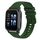Per Garmin Forerunner Sq2 Music 20mm Cinturino in silicone a tinta unita con motivo a punti ondulati (verde militare) Per Garmin Forerunner Sq2 Music 20mm Cinturino in silicone a tinta unita con motivo a punti ondulati (verde militare)