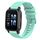 Cinturino per orologio in silicone a tinta unita con motivo a punti ondulati da 20 mm per Garmin Forerunner Sq2 Music (verde acqua) Cinturino per orologio in silicone a tinta unita con motivo a punti ondulati da 20 mm per Garmin Forerunner Sq2 Music (verde acqua)