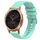 Per Garminmove Luxe 20mm cinturino in silicone a tinta unita con motivo a punti ondulati (verde acqua)