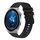 Per Huawei Watch GT3 Pro 46mm 22mm Cinturino in silicone tinta unita con motivo a pois ondulato (nero)
