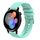 Per Huawei Watch GT3 46mm 22mm Cinturino in silicone tinta unita con motivo a pois ondulato (verde acqua)