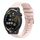 Per Huawei Watch GT Runner 22mm cinturino in silicone tinta unita con motivo a pois ondulato (rosa) Per Huawei Watch GT Runner 22mm cinturino in silicone tinta unita con motivo a pois ondulato (rosa)