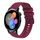Per Huawei Watch 3 Cinturino per orologio in silicone tinta unita con motivo a pois ondulato da 22 mm (rosso vino) Per Huawei Watch 3 Cinturino per orologio in silicone tinta unita con motivo a pois ondulato da 22 mm (rosso vino)