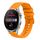 Per Huawei Watch 3 Pro Cinturino per orologio in silicone tinta unita con motivo a punti ondulati da 22 mm (giallo) Per Huawei Watch 3 Pro Cinturino per orologio in silicone tinta unita con motivo a punti ondulati da 22 mm (giallo)