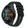 Per Huawei Watch GT 2E Cinturino per orologio in silicone tinta unita con motivo a pois ondulato da 22 mm (nero) Per Huawei Watch GT 2E Cinturino per orologio in silicone tinta unita con motivo a pois ondulato da 22 mm (nero)