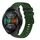 Per Huawei Watch GT 2E Cinturino per orologio in silicone tinta unita con motivo a pois ondulato da 22 mm (verde militare) Per Huawei Watch GT 2E Cinturino per orologio in silicone tinta unita con motivo a pois ondulato da 22 mm (verde militare)