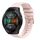 Per Huawei Watch GT 2E Cinturino per orologio in silicone tinta unita con motivo a pois ondulato da 22 mm (rosa) Per Huawei Watch GT 2E Cinturino per orologio in silicone tinta unita con motivo a pois ondulato da 22 mm (rosa)