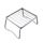 Staffa per la testa del forno in acciaio inossidabile 304 per mini grill pieghevole portatile da esterno, dimensioni: 27,5x23,5x13 cm