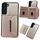 Custodia per telefono con fibbia in metallo tinta unita per Samsung Galaxy S22 5G (oro rosa) Custodia per telefono con fibbia in metallo tinta unita per Samsung Galaxy S22 5G (oro rosa)