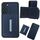 Per Samsung Galaxy S22+ 5G Custodia per telefono con fibbia in metallo tinta unita con slot per schede (blu) Per Samsung Galaxy S22+ 5G Custodia per telefono con fibbia in metallo tinta unita con slot per schede (blu)