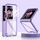 Per Samsung Galaxy Z Flip6 GKK Airbag Custodia per telefono a copertura totale con pellicola temperata (viola) Per Samsung Galaxy Z Flip6 GKK Airbag Custodia per telefono a copertura totale con pellicola temperata (viola)