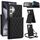 Custodia per telefono RFID con tracolla rombica per Samsung Galaxy S24 Ultra 5G YM015 (nera)