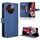 Custodia per telefono in pelle con texture diamante vivo V30e 5G (blu)