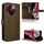 Per vivo V30e 5G Custodia in pelle con texture a diamante (marrone)