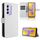 Custodia per telefono in pelle con texture diamante IND per vivo Y200e 5G / Y100 5G (bianca)