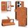 Per Xiaomi Redmi 13 4G Custodia per telefono in pelle con vibrazione magnetica Skin Feel (marrone) Per Xiaomi Redmi 13 4G Custodia per telefono in pelle con vibrazione magnetica Skin Feel (marrone)