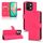 Per vivo Y28 4G Skin Feel Custodia magnetica in pelle con vibrazione (Rosa rossa)