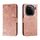 Custodia per cellulare in pelle con vibrazione in rilievo con fiori in pizzo per vivo iQOO 12 (oro rosa) Custodia per cellulare in pelle con vibrazione in rilievo con fiori in pizzo per vivo iQOO 12 (oro rosa)