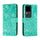 Custodia per cellulare in pelle con vibrazione in rilievo con fiori in pizzo per vivo S18 (verde) Custodia per cellulare in pelle con vibrazione in rilievo con fiori in pizzo per vivo S18 (verde)