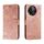 Custodia per telefono in pelle con vibrazione in rilievo con fiore in pizzo per vivo S18E (oro rosa) Custodia per telefono in pelle con vibrazione in rilievo con fiore in pizzo per vivo S18E (oro rosa)