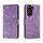 Custodia per cellulare in pelle con vibrazione in rilievo con fiori in pizzo per vivo V29E (viola)