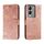 Custodia per telefono in pelle con vibrazione in rilievo con fiore in pizzo per vivo Y17S (oro rosa) Custodia per telefono in pelle con vibrazione in rilievo con fiore in pizzo per vivo Y17S (oro rosa)