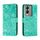 Custodia per cellulare in pelle con vibrazione in rilievo con fiori in pizzo per vivo Y17S (verde) Custodia per cellulare in pelle con vibrazione in rilievo con fiori in pizzo per vivo Y17S (verde)
