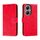 Per vivo Y35M+ Custodia in pelle con stampa a fiori in pizzo (rosso)