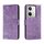 Custodia per cellulare in pelle con vibrazione in rilievo con fiore in pizzo per vivo Y100 5G (viola) Custodia per cellulare in pelle con vibrazione in rilievo con fiore in pizzo per vivo Y100 5G (viola)