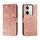 Custodia per cellulare in pelle con vibrazione in rilievo con fiori in pizzo per vivo Y100 5G (oro rosa) Custodia per cellulare in pelle con vibrazione in rilievo con fiori in pizzo per vivo Y100 5G (oro rosa)