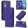 Per Ulefone Note 14 Custodia a tracolla in pelle con stampa 3D (viola)