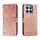 Custodia per cellulare in pelle con vibrazione in rilievo con fiori in pizzo per Honor X8B (oro rosa) Custodia per cellulare in pelle con vibrazione in rilievo con fiori in pizzo per Honor X8B (oro rosa)