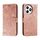 Custodia per telefono in pelle con stampa floreale in pizzo per Honor X50i+ (oro rosa) Custodia per telefono in pelle con stampa floreale in pizzo per Honor X50i+ (oro rosa)