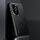 Custodia per telefono PC in pelle tinta unita per Honor 200 Pro (nera)