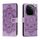 Custodia in pelle per telefono con motivo in rilievo Sun Mandala per vivo iQOO 12 Pro (viola) Custodia in pelle per telefono con motivo in rilievo Sun Mandala per vivo iQOO 12 Pro (viola)