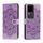 Per vivo S18 Custodia in pelle con motivo a rilievo Sun Mandala (viola)