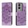 Custodia in pelle per telefono con motivo in rilievo Sun Mandala per vivo Y17S (viola)