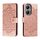 Custodia in pelle per telefono con motivo in rilievo Sun Mandala per vivo Y35M+ (oro rosa) Custodia in pelle per telefono con motivo in rilievo Sun Mandala per vivo Y35M+ (oro rosa)