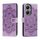 Custodia in pelle per telefono con motivo in rilievo Sun Mandala per vivo Y35M+ (viola) Custodia in pelle per telefono con motivo in rilievo Sun Mandala per vivo Y35M+ (viola)