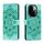 Custodia in pelle per telefono con motivo in rilievo Sun Mandala per vivo Y200 5G (verde) Custodia in pelle per telefono con motivo in rilievo Sun Mandala per vivo Y200 5G (verde)